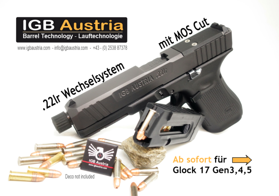 IGB Wechselsystem Kaliber 22 Glock 17 / gen 3,4,5